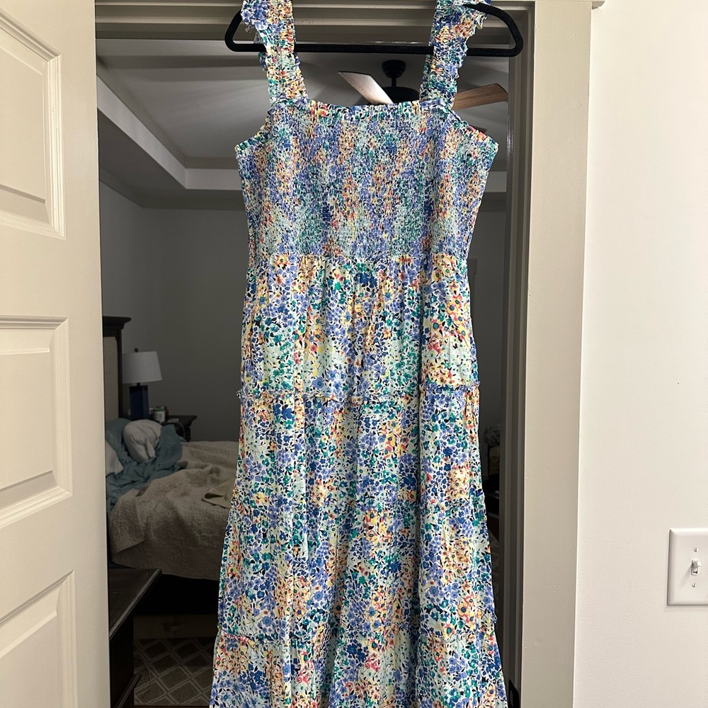 NWT JCrew smocked paisley dress XL